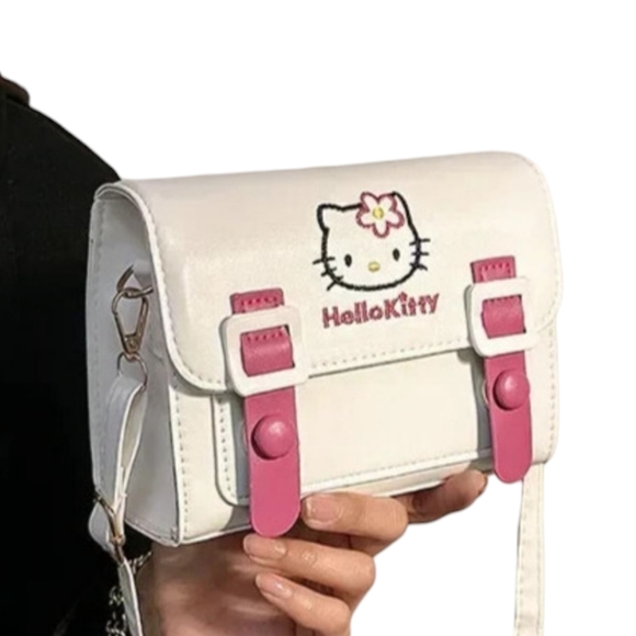 Hello Kitty Handbags - Hello Kitty White and‎ Pink Crossbody Bag
